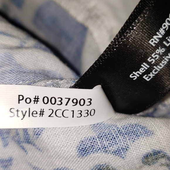 Boston Proper Positano Tile Print Tiered Linen Dress - Picture 6 of 7